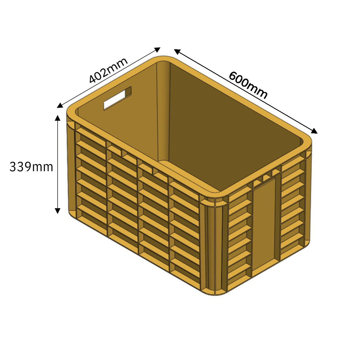 Multi-Purpose Crate – Versatile Storage Solution (600mm x 402mm x 339mm) - Ethic Solutions -