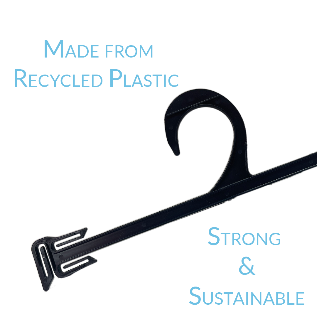 10 INCH PLASTIC LINGERIE HANGERS 1000 BOX - NB 626 - Ethic Solutions -