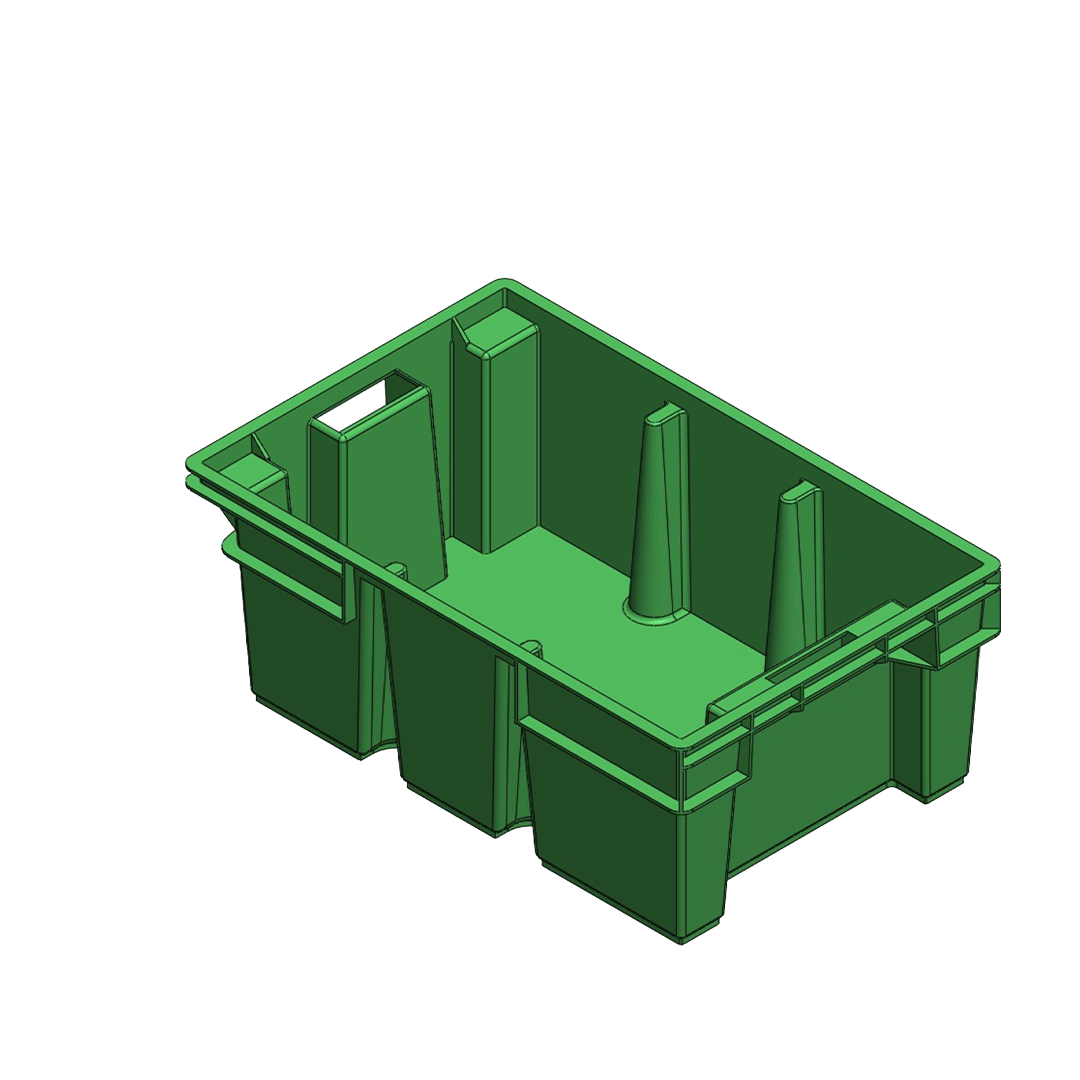 Vegetable Crate – Ventilated & Durable (579mmx 376mm x 218mm)