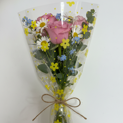 Cellophane Wrap Sheet 50×50cm Large Thicker Clear Cellophane Wrap Gift Plastic Jumbo Basket Sheet for Cookie Packaging, Party Favors, Hampers, Flowers, Crafts & Gift Wrapping