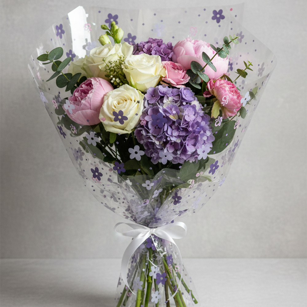 Cellophane Wrap Sheet 50×50cm Large Thicker Clear Cellophane Wrap Gift Plastic Jumbo Basket Sheet for Cookie Packaging, Party Favors, Hampers, Flowers, Crafts & Gift Wrapping