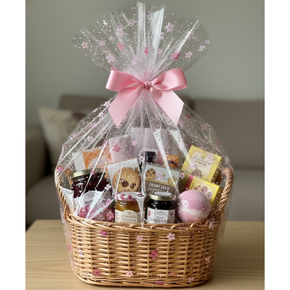 Cellophane Wrap Sheet 50×50cm Large Thicker Clear Cellophane Wrap Gift Plastic Jumbo Basket Sheet for Cookie Packaging, Party Favors, Hampers, Flowers, Crafts & Gift Wrapping