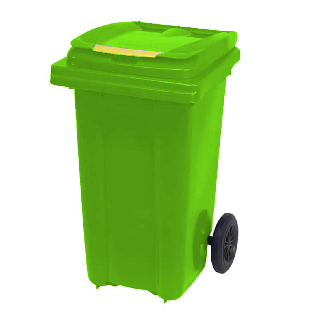 Eco-Friendly Pedal Waste Bin – Light Green - 80L – Recycled Plastic with Foot Pedal - Ethic Solutions -