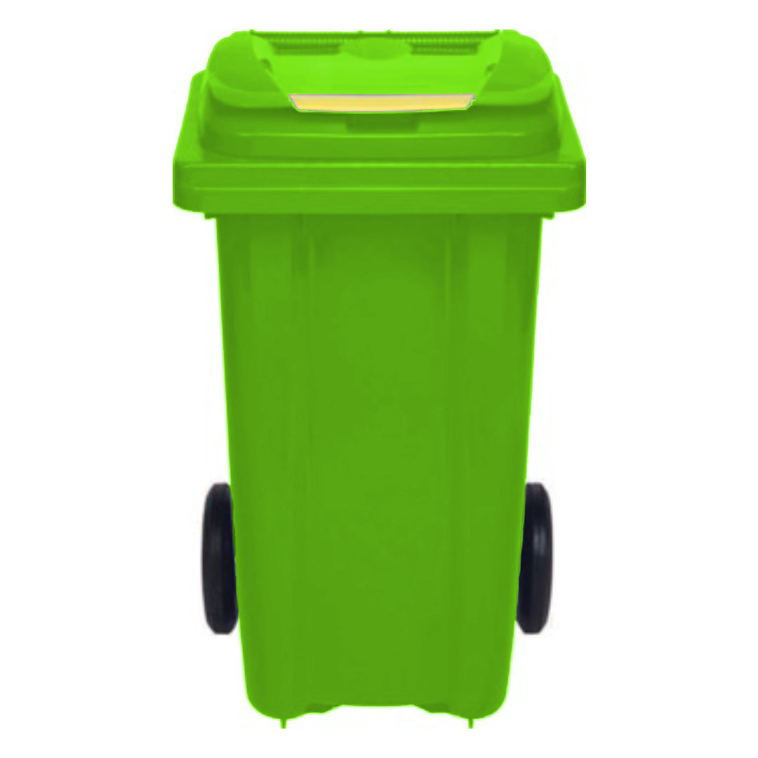 Eco-Friendly Pedal Waste Bin – Light Green - 80L – Recycled Plastic with Foot Pedal - Ethic Solutions -