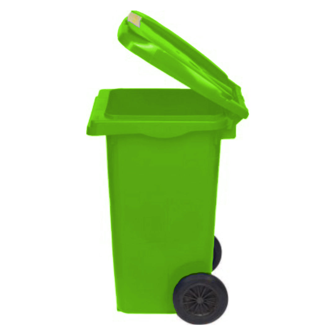 Eco-Friendly Pedal Waste Bin – Light Green - 80L – Recycled Plastic with Foot Pedal - Ethic Solutions -