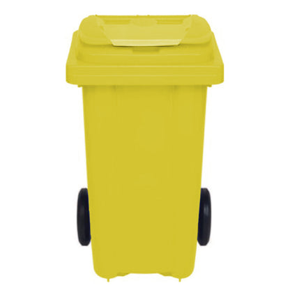 Eco-Friendly Pedal Waste Bin – - Yellow - 80L – Recycled Plastic with Foot Pedal - Ethic Solutions -