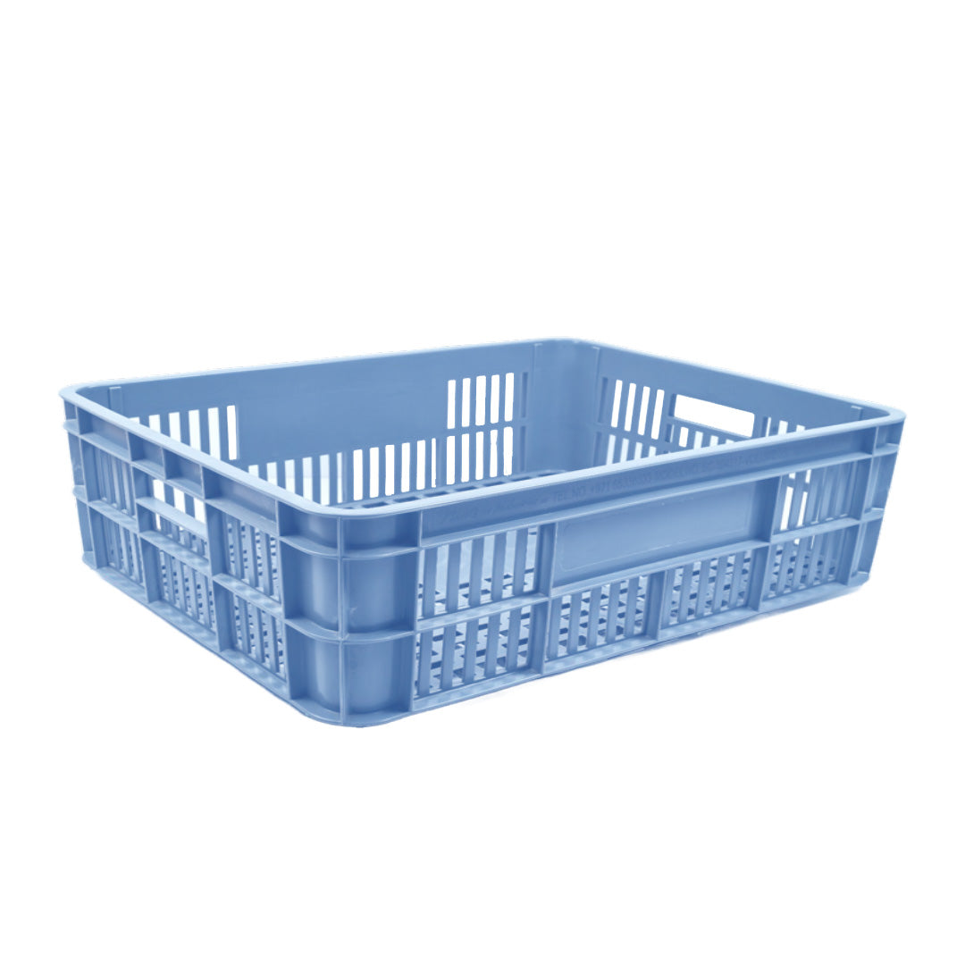 Bakery Crate Storage Crate Storage Box Organizer Bin Stackable Basket Heavy Duty Reinforced Walls Anti-Slip Grid Base UV Stabilized Fade-Resistant Easy Handling for Bakery Food Storage Transport – 800 x 600 x 180 mm 86 L - Ethic Solutions -