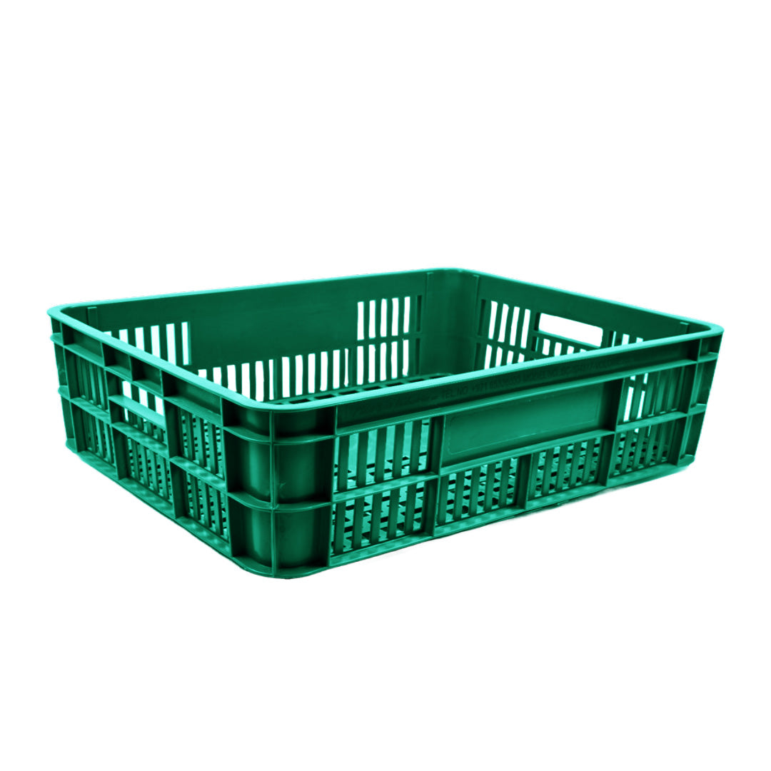 Bakery Crate Storage Crate Storage Box Organizer Bin Stackable Basket Heavy Duty Reinforced Walls Anti-Slip Grid Base UV Stabilized Fade-Resistant Easy Handling for Bakery Food Storage Transport – 800 x 600 x 180 mm 86 L - Ethic Solutions -