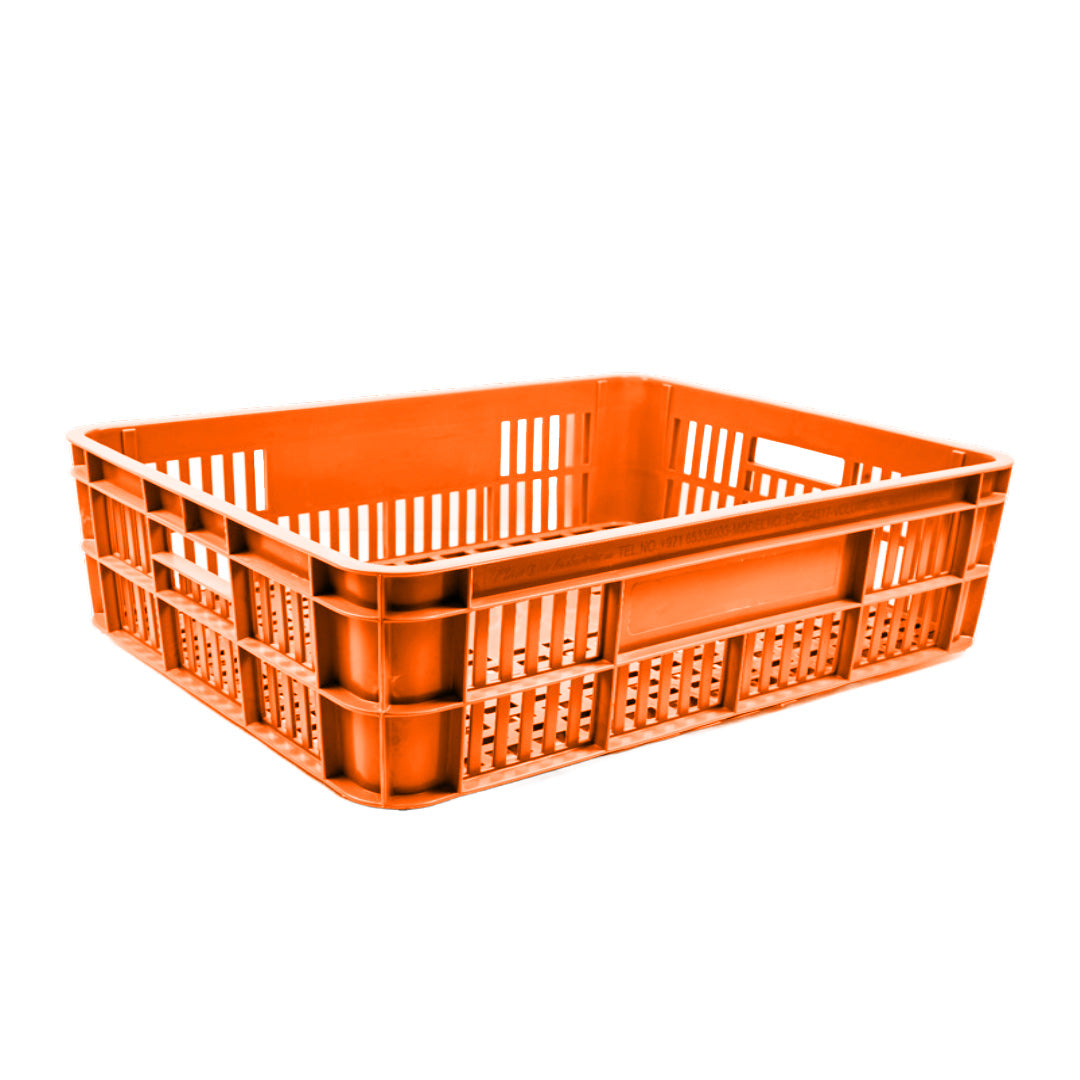Bakery Crate Storage Crate Storage Box Organizer Bin Stackable Basket Heavy Duty Reinforced Walls Anti-Slip Grid Base UV Stabilized Fade-Resistant Easy Handling for Bakery Food Storage Transport – 800 x 600 x 180 mm 86 L - Ethic Solutions -