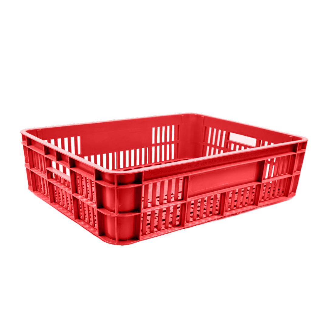 Bakery Crate Storage Crate Storage Box Organizer Bin Stackable Basket Heavy Duty Reinforced Walls Anti-Slip Grid Base UV Stabilized Fade-Resistant Easy Handling for Bakery Food Storage Transport – 800 x 600 x 180 mm 86 L - Ethic Solutions -