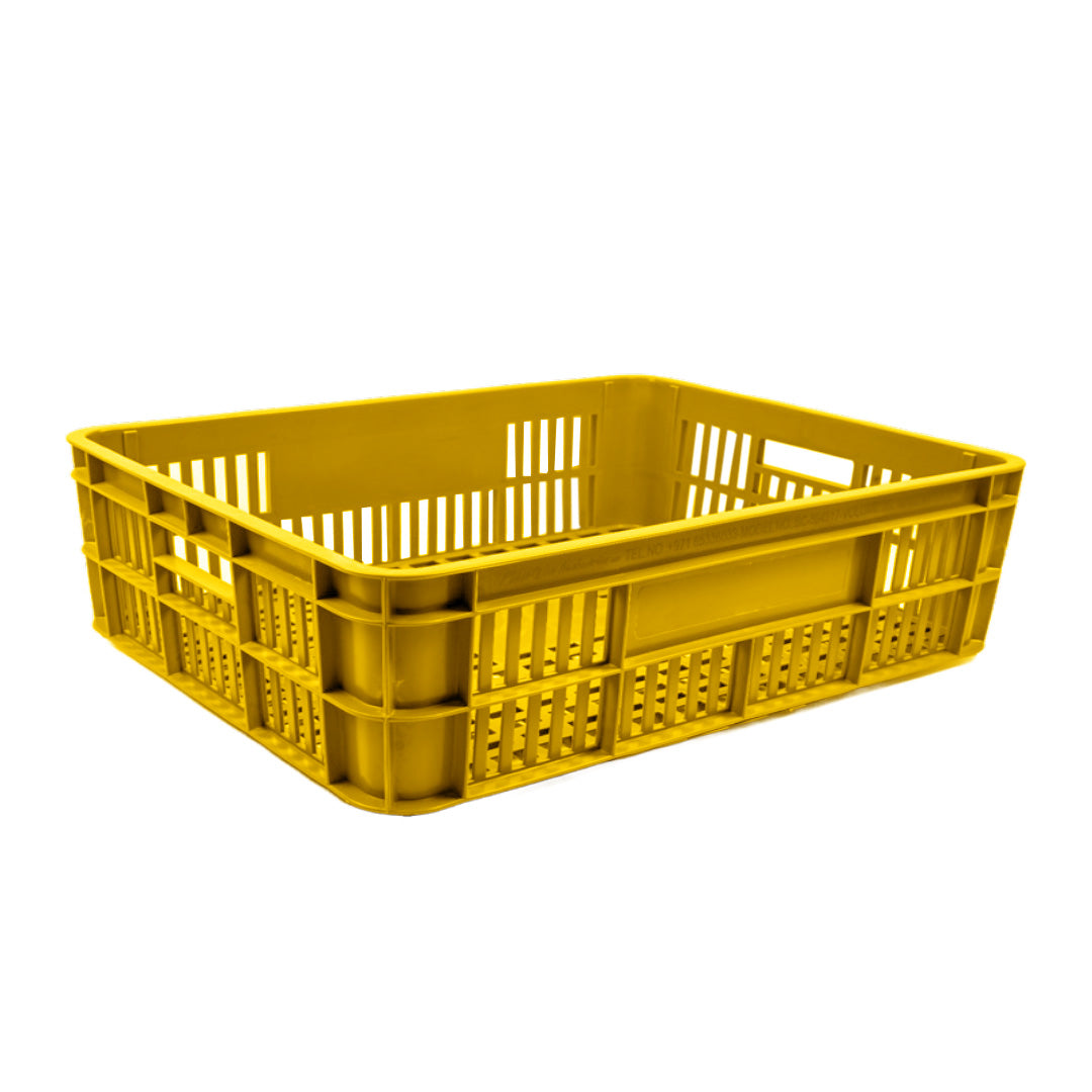 Bakery Crate Storage Crate Storage Box Organizer Bin Stackable Basket Heavy Duty Reinforced Walls Anti-Slip Grid Base UV Stabilized Fade-Resistant Easy Handling for Bakery Food Storage Transport – 800 x 600 x 180 mm 86 L - Ethic Solutions -