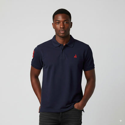 Polo T-Shirt for Men – Premium Cotton Short Sleeve Casual with Embroidered Logo Summer Collar Shirts Button Solid Color