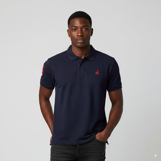 Polo T-Shirt for Men – Premium Cotton Short Sleeve Casual with Embroidered Logo Summer Collar Shirts Button Solid Color