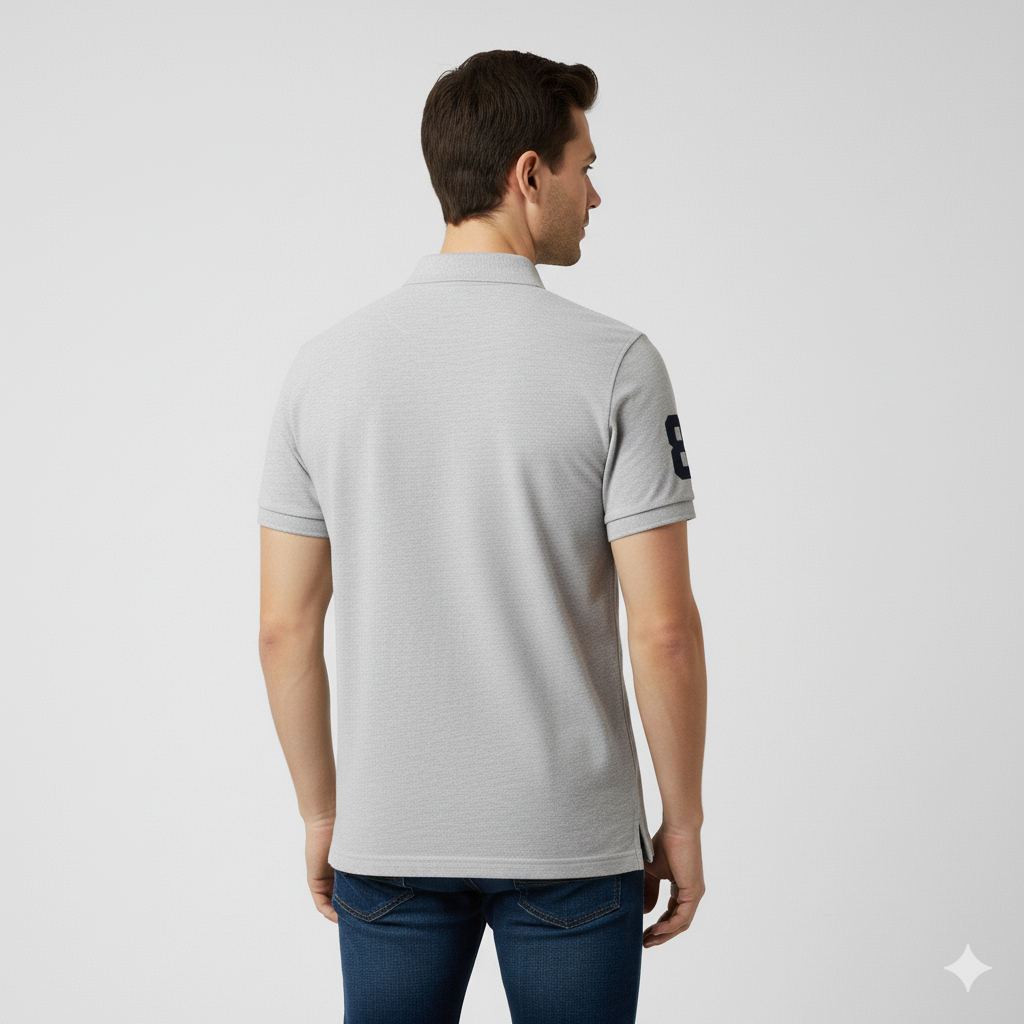 Polo T-Shirt for Men – Premium Cotton Short Sleeve Casual with Embroidered Logo Summer Collar Shirts Button Solid Color
