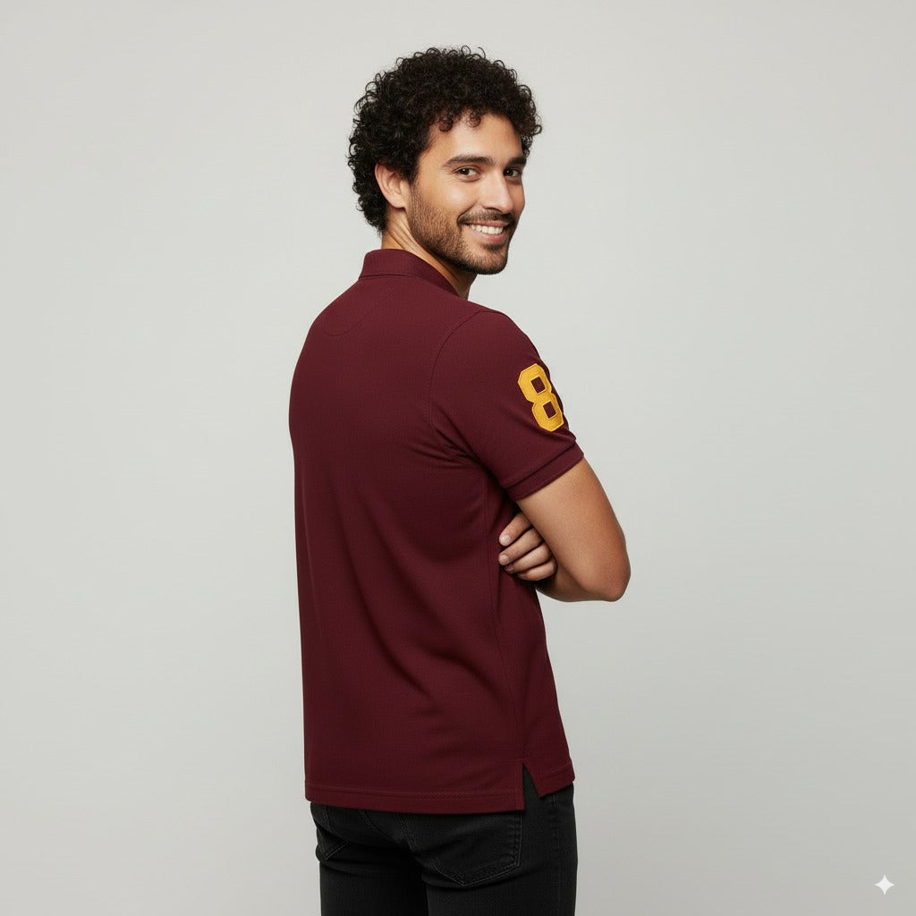 Polo T-Shirt for Men – Premium Cotton Short Sleeve Casual with Embroidered Logo Summer Collar Shirts Button Solid Color