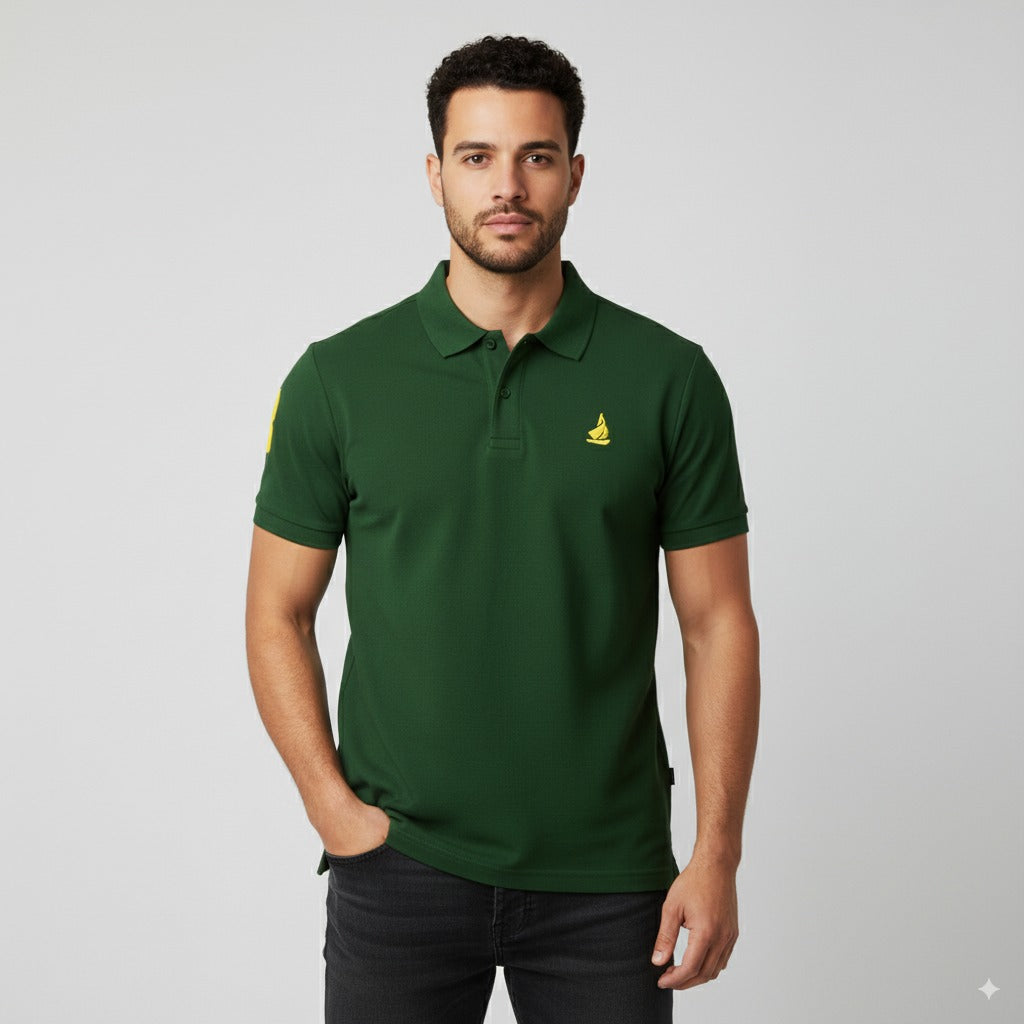 Polo T-Shirt for Men – Premium Cotton Short Sleeve Casual with Embroidered Logo Summer Collar Shirts Button Solid Color