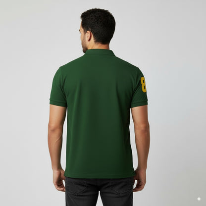 Polo T-Shirt for Men – Premium Cotton Short Sleeve Casual with Embroidered Logo Summer Collar Shirts Button Solid Color