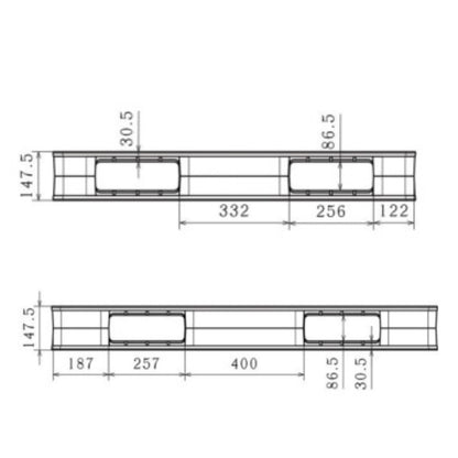 Ultra Heavy-Duty Reversible Pallet – Ventilated Double Deck (Model: IPH1311) - Ethic Solutions -