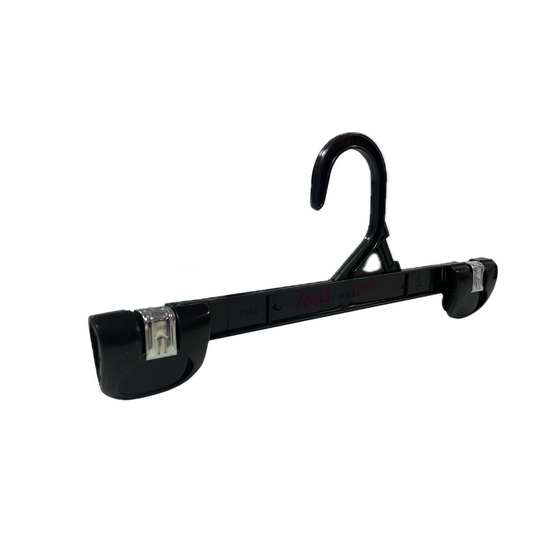10 INCH PLASTIC BOTTOM HANGERS WITH METAL CLIPS 500 PACK - NB 1001