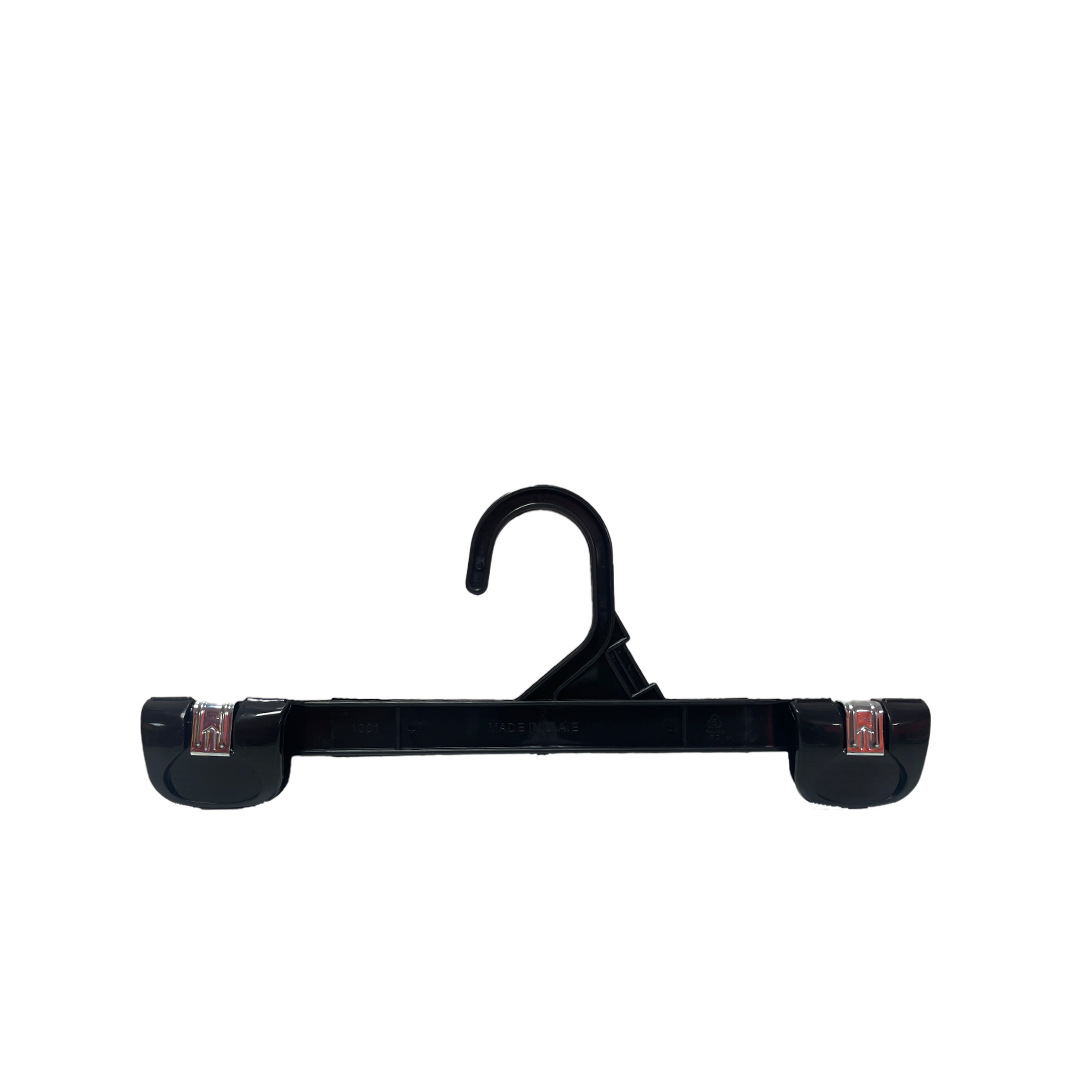 10 INCH PLASTIC BOTTOM HANGERS WITH METAL CLIPS 500 PACK - NB 1001