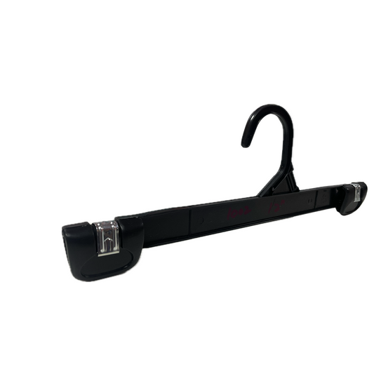 12 INCH PLASTIC BOTTOM HANGERS WITH METAL CLIPS 500 PACK - NB 1002