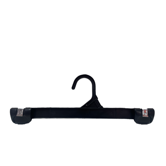 12 INCH PLASTIC BOTTOM HANGERS WITH METAL CLIPS 500 PACK - NB 1002