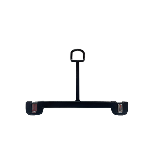 10 INCH PLASTIC BOTTOM HANGERS WITH LOOP & METAL CLIPS 500 PACK - NB 1100