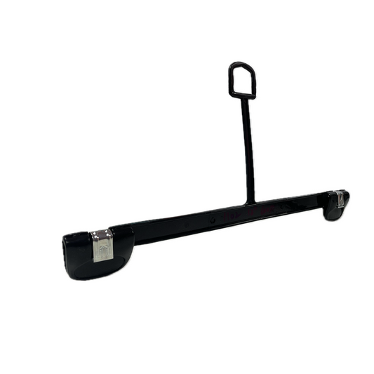 12 INCH PLASTIC BOTTOM HANGERS WITH LOOP & METAL CLIPS 500 PACK - NB 1102