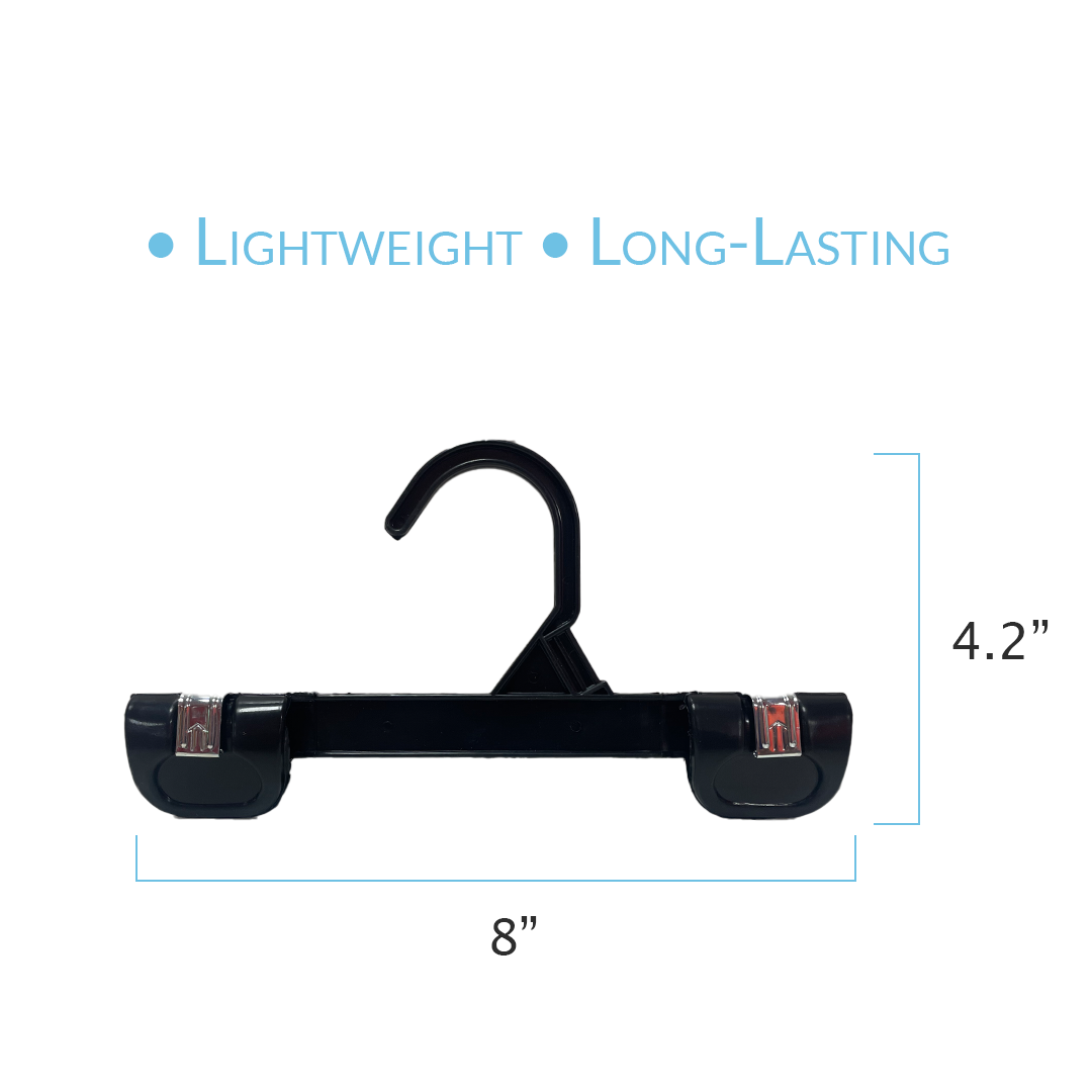 8 INCH PLASTIC BOTTOM HANGERS WITH METAL CLIPS 500 BOX - NB KS 1004 - Ethic Solutions -