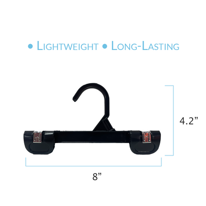 8 INCH PLASTIC BOTTOM HANGERS WITH METAL CLIPS 500 BOX - NB KS 1004 - Ethic Solutions -