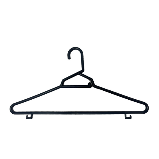 17 INCH PLASTIC ROUND TOP HANGERS 500 PACK - NB KSS 17