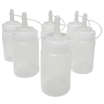 Squeeze Bottles – 120ml / 4oz Plastic Condiment Dispensers with Caps for Ketchup, Mustard, Sauces, Oil & More – Refillable & Easy to Use