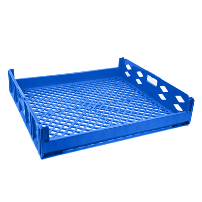Toast Crate Storage Crate Storage Box Organizer Bin Stackable Basket Heavy Duty Reinforced Walls Anti-Slip Grid Base UV Stabilized Fade-Resistant Easy Handling for Bakery Food Storage Transport – 750 x 650 x 150 mm 73 L - Ethic Solutions -
