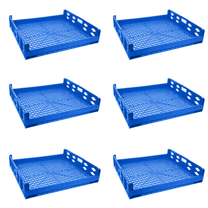 Toast Crate Storage Crate Storage Box Organizer Bin Stackable Basket Heavy Duty Reinforced Walls Anti-Slip Grid Base UV Stabilized Fade-Resistant Easy Handling for Bakery Food Storage Transport – 750 x 650 x 150 mm 73 L