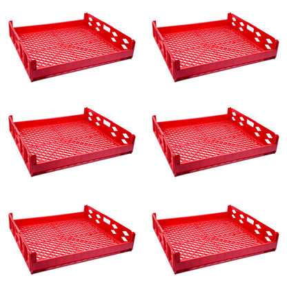 Toast Crate Storage Crate Storage Box Organizer Bin Stackable Basket Heavy Duty Reinforced Walls Anti-Slip Grid Base UV Stabilized Fade-Resistant Easy Handling for Bakery Food Storage Transport – 750 x 650 x 150 mm 73 L