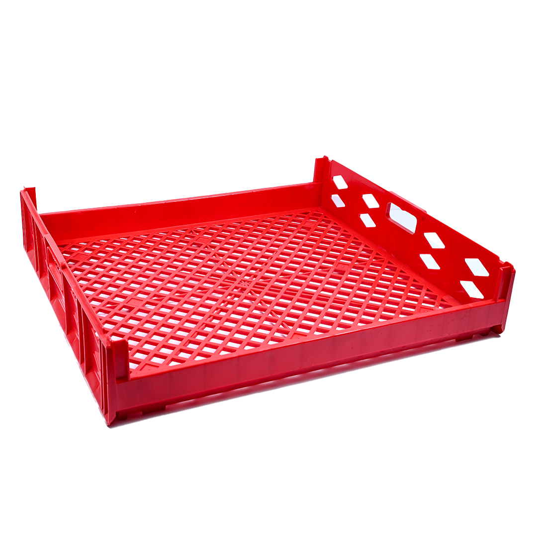 Toast Crate Storage Crate Storage Box Organizer Bin Stackable Basket Heavy Duty Reinforced Walls Anti-Slip Grid Base UV Stabilized Fade-Resistant Easy Handling for Bakery Food Storage Transport – 750 x 650 x 150 mm 73 L - Ethic Solutions -