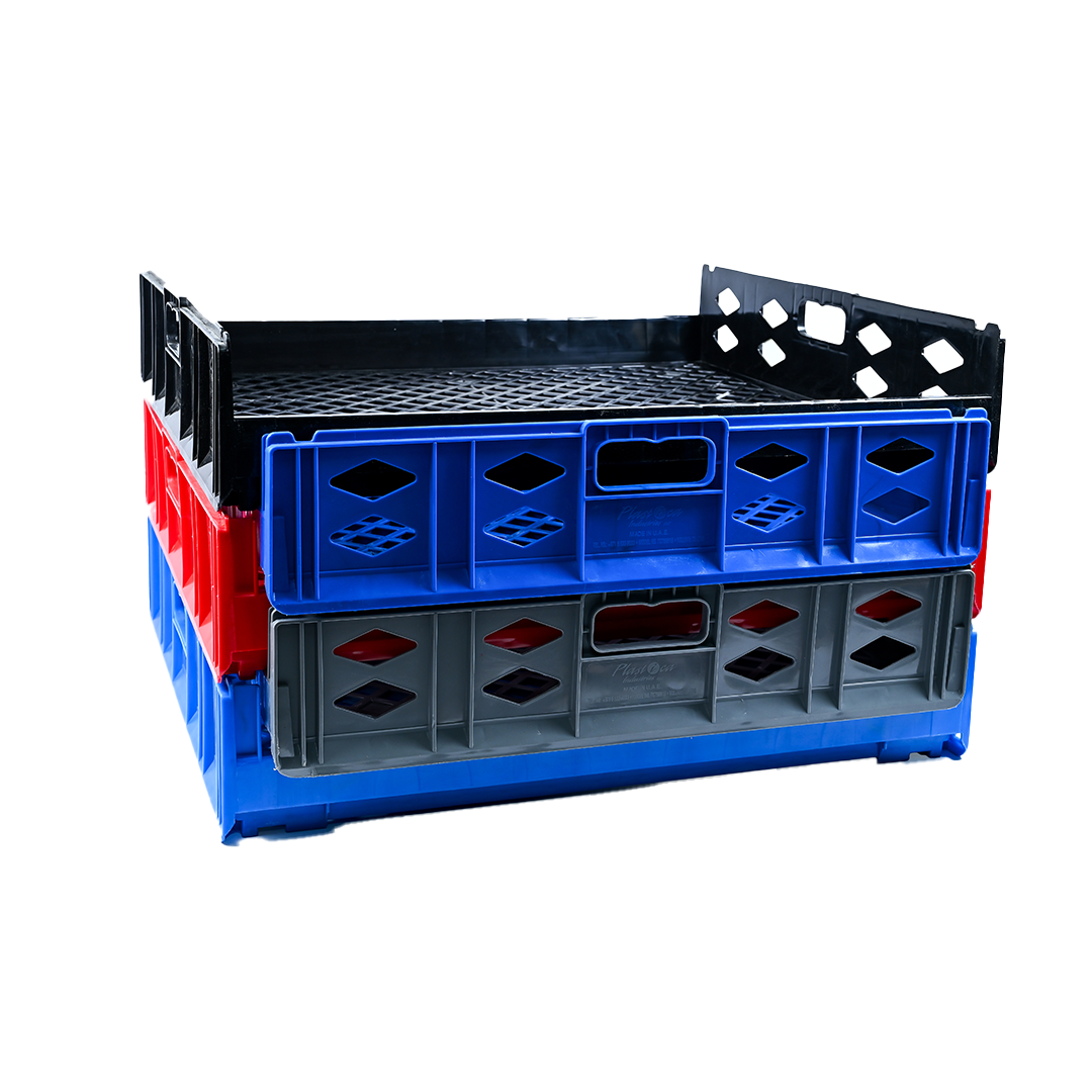 Toast Crate Storage Crate Storage Box Organizer Bin Stackable Basket Heavy Duty Reinforced Walls Anti-Slip Grid Base UV Stabilized Fade-Resistant Easy Handling for Bakery Food Storage Transport – 750 x 650 x 150 mm 73 L - Ethic Solutions -