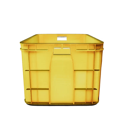 Fish Crate Storage Crate Storage Box Organizer Bin Stackable Basket Heavy Duty Reinforced Walls Anti-Slip Grid Base UV Stabilized Fade-Resistant Easy Handling for Seafood Food Storage Transport – 600 x 400 x 350 mm 72 L